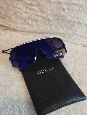 GUESS Men’s Blue Shield Sunglasses
